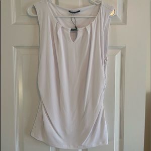 NWT T Tahari Size Medium White Top